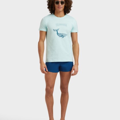 Vilebrequin - Placed Whale T-shirt Aus Bio-baumwolle Für Herren - T-shirt - Thom - Blau - Größe S – Bild 5