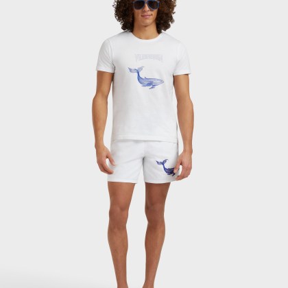Vilebrequin - Whale Badeshorts Mit Stickerei Für Herren - Bademode - Motu - Weiss - Größe L – Bild 7