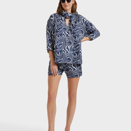 Vilebrequin - Waves Seidenhemd Für Damen - Hemd - Lorna - Blau - Größe XS – Bild 5