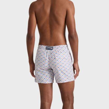 Vilebrequin - Micro Ronde Des Tortues Badeshorts Für Herren - Bademode - Moorea - Weiss - Größe S – Bild 4