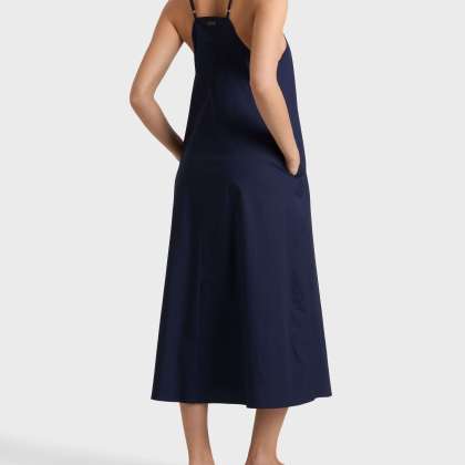 Vilebrequin - Midi-kleid Aus Popeline Mit Häkel-medaillon - Kleid - Lizie - Blau - Größe L – Bild 4