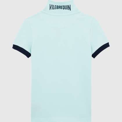 Vilebrequin - Solid Polohemd Aus Bio-baumwolle Für Jungen - Polohemd - Pantin - Blau - Größe 4 – Bild 2