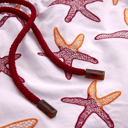 Vilebrequin - Starlettes Badeshorts Mit Stickerei Für Damen - Shorty - Fiona - Rosa - Größe S – Bild 5