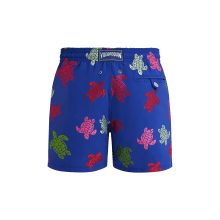 Vilebrequin Tortues Multicolore Badeshorts Mit Stickerei Für Herren – Limitierte Serie - Mistral - Blau - Größe XL