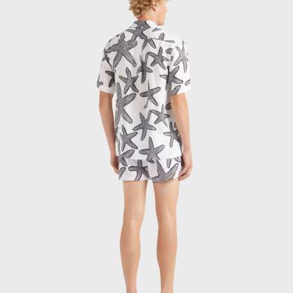 Vilebrequin - Starlettes Bowling-hemd Aus Leinen Für Herren - Hemd - Charli - Weiss - Größe M – Bild 4