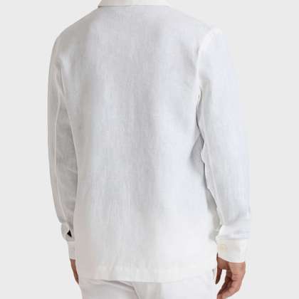 Vilebrequin - Herren-leinen-overshirt Uni - Jacke - Corentin - Weiss - Größe M – Bild 4