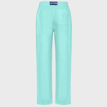 Vilebrequin - Solid Weite Leinenhose Für Herren - Hose - Pacha - Grün - Größe L – Bild 2