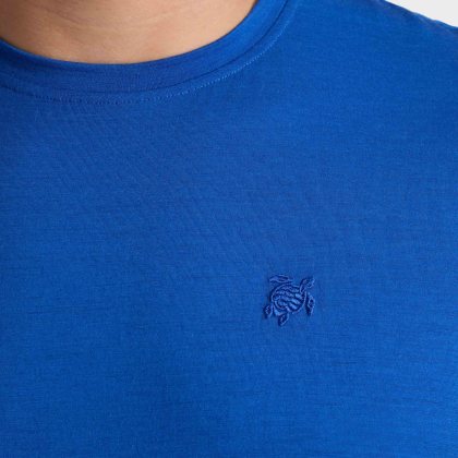 Vilebrequin - Solid Woll-t-shirt Für Herren - T-shirt - Thom - Blau - Größe L – Bild 5