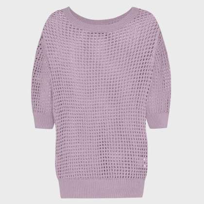 Vilebrequin - Solid Häkelpullover Für Damen - Pullover - Linh - Violett - Größe S – Bild 2
