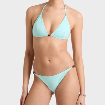 Vilebrequin - Solid Neckholder-bikinioberteil Mit Perlen Für Damen - Bademode - Flette - Blau - Größe M – Bild 3