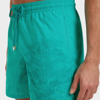 Vilebrequin - Mit Wasser Reagierende Whales Badeshorts Für Herren - Bademode - Moorea - Grün - Größe L – Bild 6