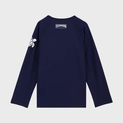 Vilebrequin - Langärmeliger Solid Rashguard - Rashguard - Glassy-z - Blau - Größe 4 – Bild 2