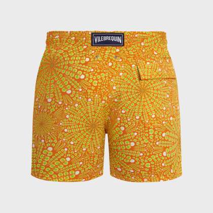 Vilebrequin - Kurze Mosaic Urchin Stretch-badeshorts Für Herren - Bademode - Monrise - Orange - Größe 5XL – Bild 2
