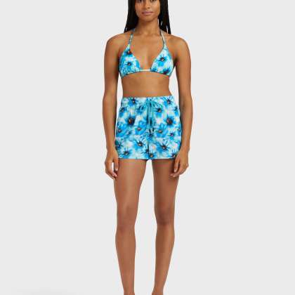 Vilebrequin - Poppies Stretch-badeshorts Für Damen - Shorty - Fabya - Blau - Größe S – Bild 3