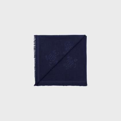 Vilebrequin - Strandtuch Aus Bio-baumwolle Schildkröten-jacquard - Strandtuch - Santah - Blau - Größe OSFA – Bild 2