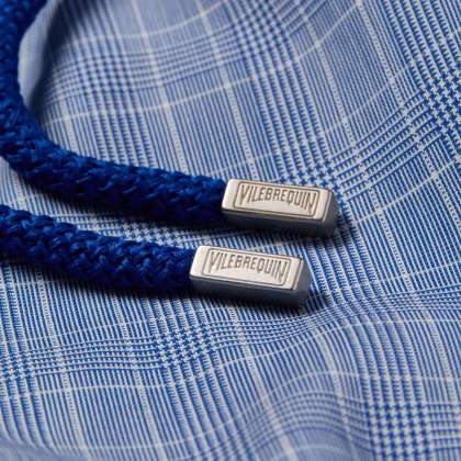 Vilebrequin - Prince Of Wales Check Badeshorts Aus Ultradünner Wolle Für Herren - Bademode - Milton - Blau - Größe XXXL