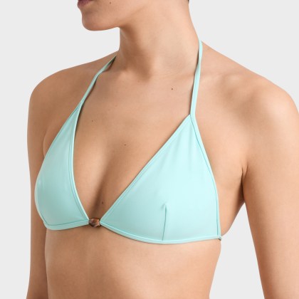 Vilebrequin - Solid Neckholder-bikinioberteil Mit Perlen Für Damen - Bademode - Flette - Blau - Größe XL – Bild 2