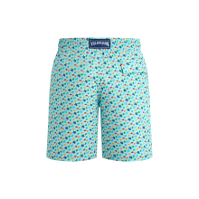Vilebrequin Lange Micro Ronde Des Tortues Rainbow Stretch-badeshorts Für Herren - Okorise - Blau - Größe XXL