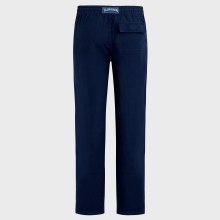 Vilebrequin - Solid Gerade Geschnittene Leinenhose Für Herren - Hose - Parc - Blau - Größe XXL