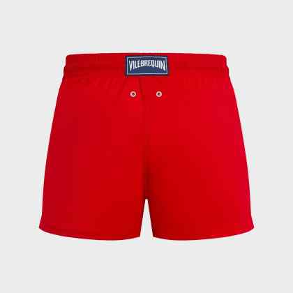 Vilebrequin - Kurze Und Figurbetonte Einfarbige Stretch-bademode Für Herren - Bademode - Man - Rot - Größe XL