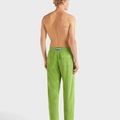 Vilebrequin - Solid Herren Hose Aus Frottee - Hose - Polide - Grün - Größe M