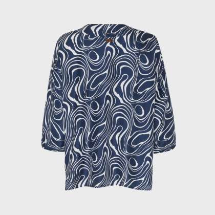 Vilebrequin - Waves Seidenhemd Für Damen - Hemd - Lorna - Blau - Größe XS – Bild 2