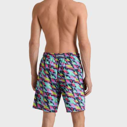 Vilebrequin - Lange Whales Offset Stretch-badeshorts Für Herren - Bademode - Okorise - Blau - Größe XXL – Bild 4