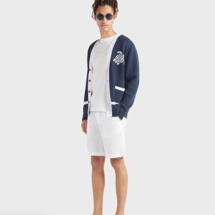 Vilebrequin - Jogging-bermudas Aus Gabardine Für Herren - Bermuda - Levant - Weiss - Größe 40