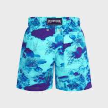 Vilebrequin - Coral Reef Stretch-badeshorts Für Jungen - Bademode - Jirise - Blau - Größe 14