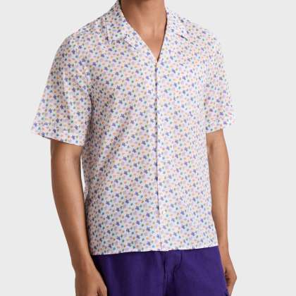 Vilebrequin - Micro Ronde Des Tortues Bowling-hemd Aus Bio-baumwolle Für Herren - Hemd - Charli - Weiss - Größe XL – Bild 3