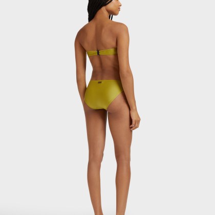 Vilebrequin - Shiny Stretch Solid Bandeau-bikinioberteil Für Damen - Bademode - Lune - Grün - Größe XS – Bild 3