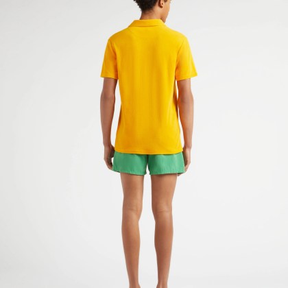 Vilebrequin - Solid Frottee-polohemd Für Herren - Polohemd - Phoenix - Orange - Größe S