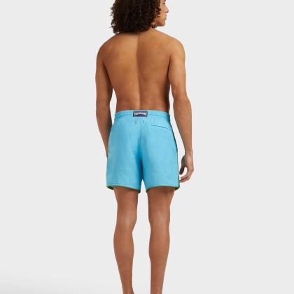 Vilebrequin - Solid Badeshorts Aus Leinen Für Herren - Bademode - Mallorca - Blau - Größe XL – Bild 4