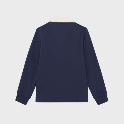 Vilebrequin - Zweifarbiges Polohemd Mit Langen Ärmeln Für Jungen - Polohemd - Gurby - Blau - Größe 6 – Bild 2