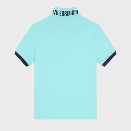 Vilebrequin - Solid Polohemd Aus Baumwolle Für Herren - Polohemd - Palatin - Blau - Größe XL – Bild 2