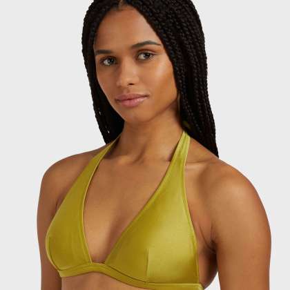 Vilebrequin - Shiny Solid Neckholder-bikinioberteil Für Damen - Bademode - Fleche - Grün - Größe XL – Bild 5