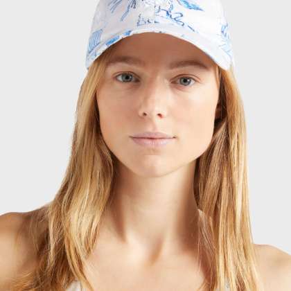 Vilebrequin - Medusa And Shells Kappe Aus Leinen Für Herren - Mütze - Camo - Weiss - Größe OSFA – Bild 3