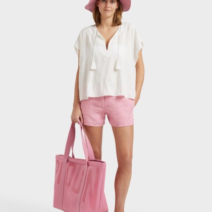 Vilebrequin - Bermudashorts Aus Leinen Für Damen - Bermuda - Loise - Rosa - Größe M – Bild 5