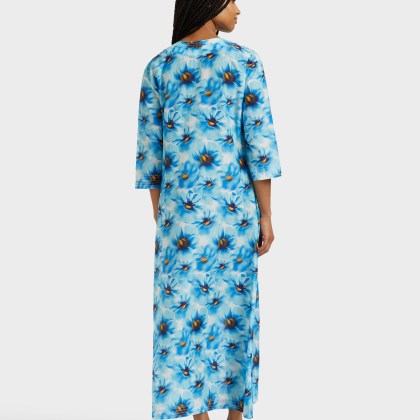 Vilebrequin - Poppies Kaftan Aus Baumwollvoile Für Damen - Kaftan - Leonor - Blau - Größe S – Bild 4