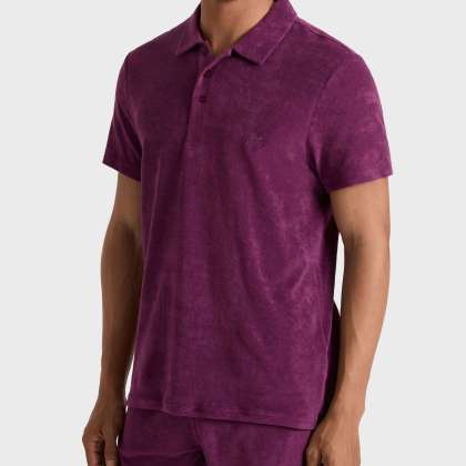 Vilebrequin - Solid Frottee-polohemd Für Herren - Polohemd - Phoenix - Violett - Größe S – Bild 3