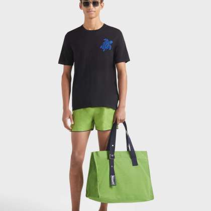 Vilebrequin - Jacquard Turtle T-shirt Aus Baumwolle Für Herren - T-shirt - Cristau - Schwarz - Größe L – Bild 5