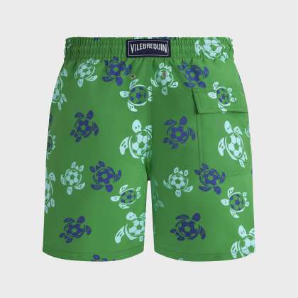 Vilebrequin - Soccer Turtles Badeshorts Für Herren - Bademode - Moorea - Grün - Größe XXL – Bild 2