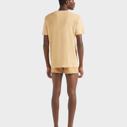 Vilebrequin - Solid T-shirt Aus Bio-baumwolle In Naturfarben Für Herren - T-shirt - Titan - Marone - Größe L – Bild 4