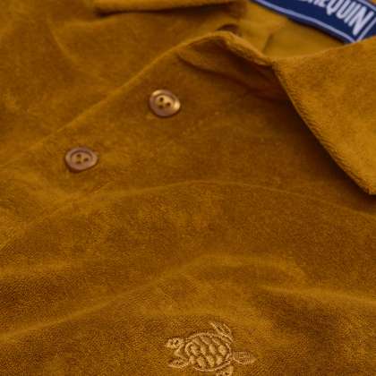 Vilebrequin - Solid Frottee-polohemd Für Herren - Polohemd - Phoenix - Marone - Größe L – Bild 6