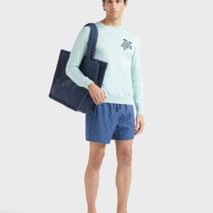 Vilebrequin - Fish Net Badeshorts Aus Wolle Für Herren - Bademode - Moopea - Blau - Größe XL – Bild 5