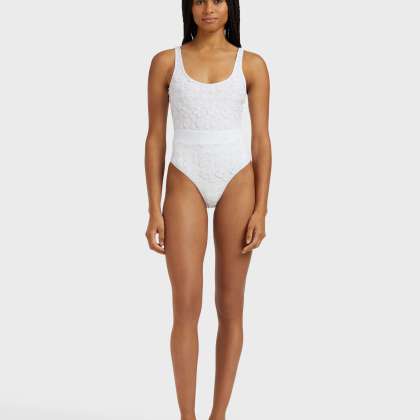 Vilebrequin - Badeanzug Mit Blumenstickerei Für Damen - Bademode - Fashion - Weiss - Größe M – Bild 3