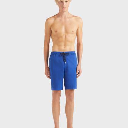 Vilebrequin - Turtle Stretch-bermudashorts Aus Baumwolle Für Herren - Bermuda - Levant - Blau - Größe 36 – Bild 3