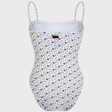 Vilebrequin - Micro Ronde Des Tortues Bustier-badeanzug Für Damen - Bademode - Facette - Weiss - Größe S