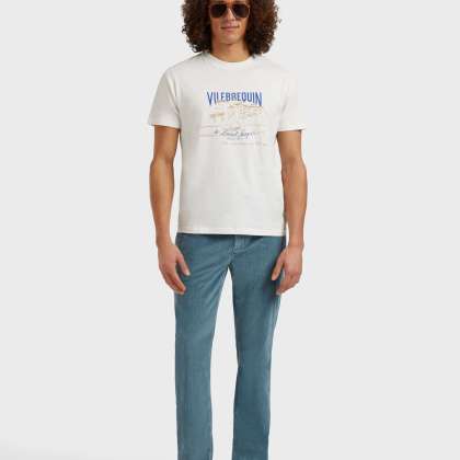 Vilebrequin - Hose Mit Elastikbund Aus Samt Für Herren - Hose - Clemence - Blau - Größe 32 – Bild 5