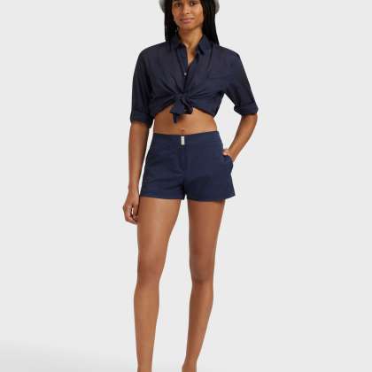 Vilebrequin - Solid Badeshorts Für Damen - Shorty - Ferise - Blau - Größe XS